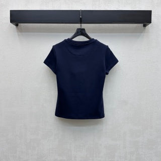 HM 26 Embroidered Pocket Short-Sleeve T-Shirt in Cotton