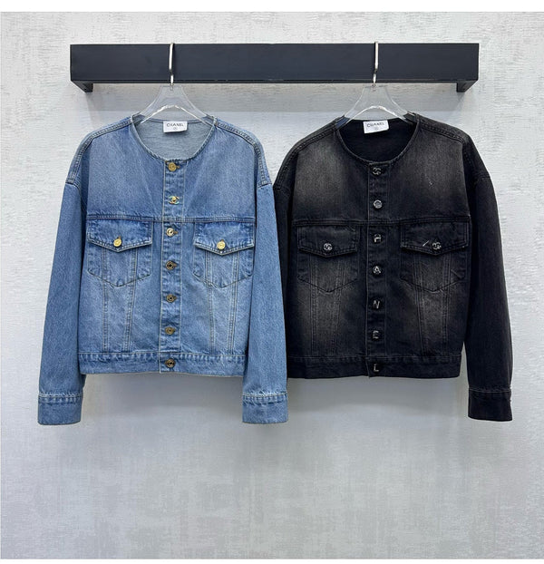 CC 26s Letter Button Jacket Denim 422640