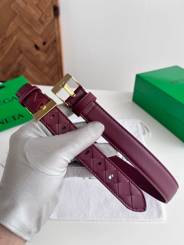 BV Large Watch Belt 2.5CM Barolo Intrecciato Leather 216380