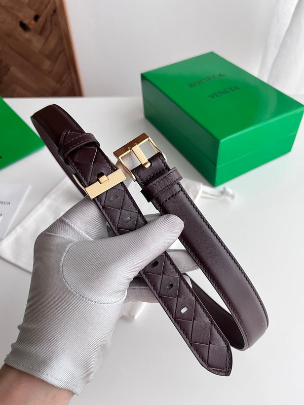 BV Large Watch Belt 2.5CM Barolo Intrecciato Leather 216380