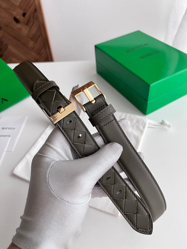 BV Large Watch Belt 2.5CM Barolo Intrecciato Leather 216380