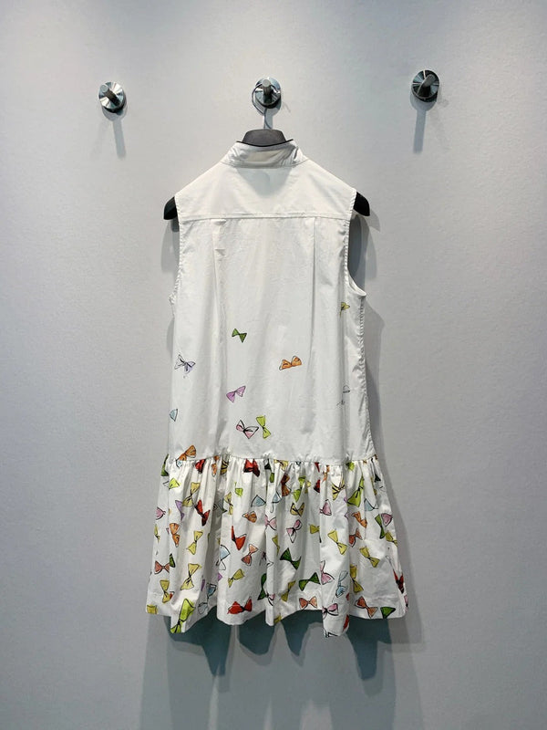 CD 2026 Sleeveless Dress White Cotton 627246