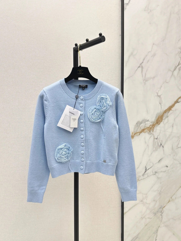 Chanel 2026 Square Knit Long-sleeved Top Wool 292169