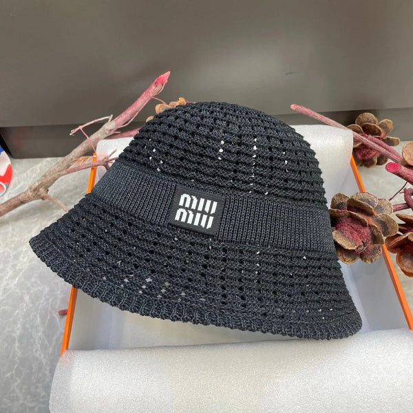 Miu Knitted Bucket Hat 214532