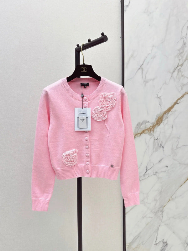 Chanel 2026 Square Knit Long-sleeved Top Wool 292169