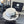 CC Flat-top White Black Straw Hat 269024