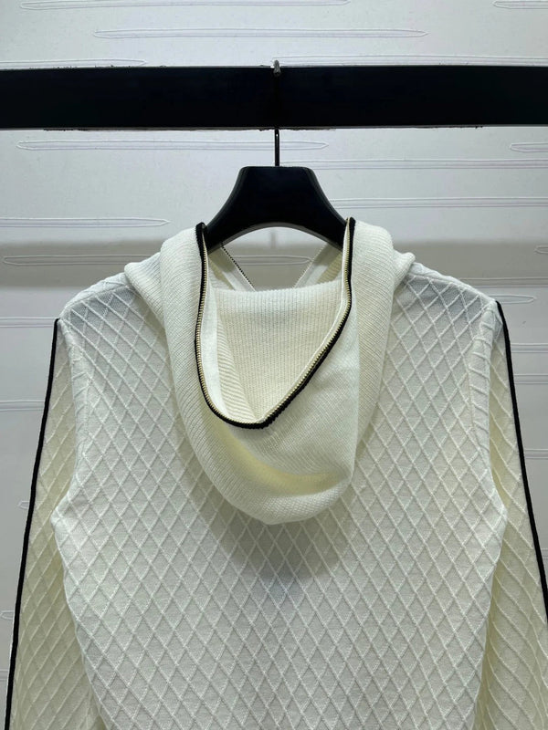 Chanel 2026 Hooded Knit Cardigan Wool 790127