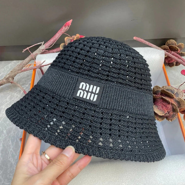 Miu Knitted Bucket Hat 214532