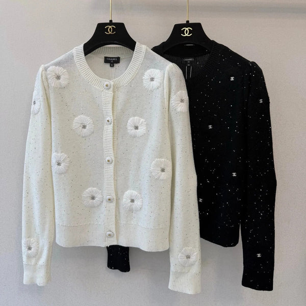 Chanel 2026 Flower Knit Cardigan Wool 423077