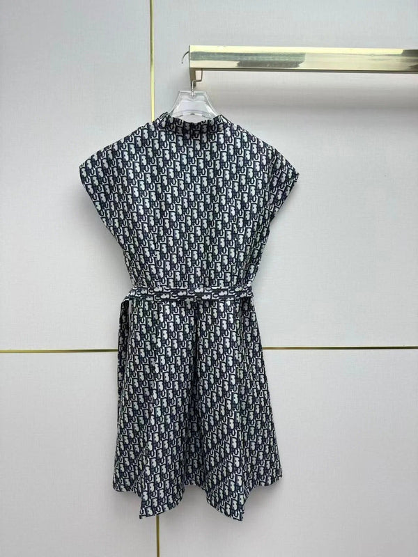 CD 2026 Shirt Dress Black Polyester 396918