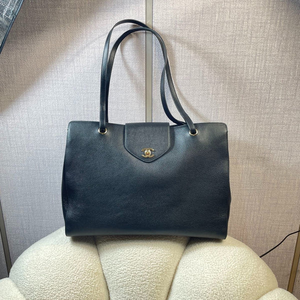 CC 2026 Large Shopping Bag 46cm Calfskin