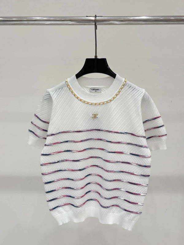 CC 2026 Striped Short-Sleeve T-Shirt Cotton 413806