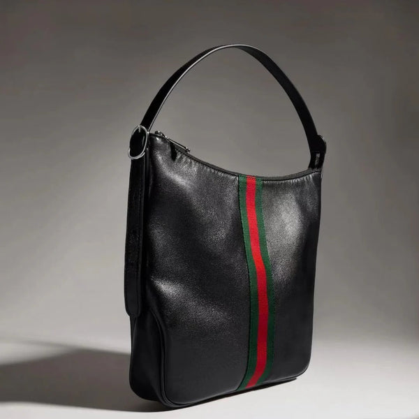 GG 2026 Lunetta Crossbody Bag 26cm Black Calfskin