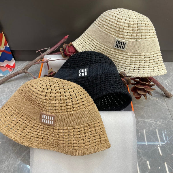 Miu Knitted Bucket Hat 214532
