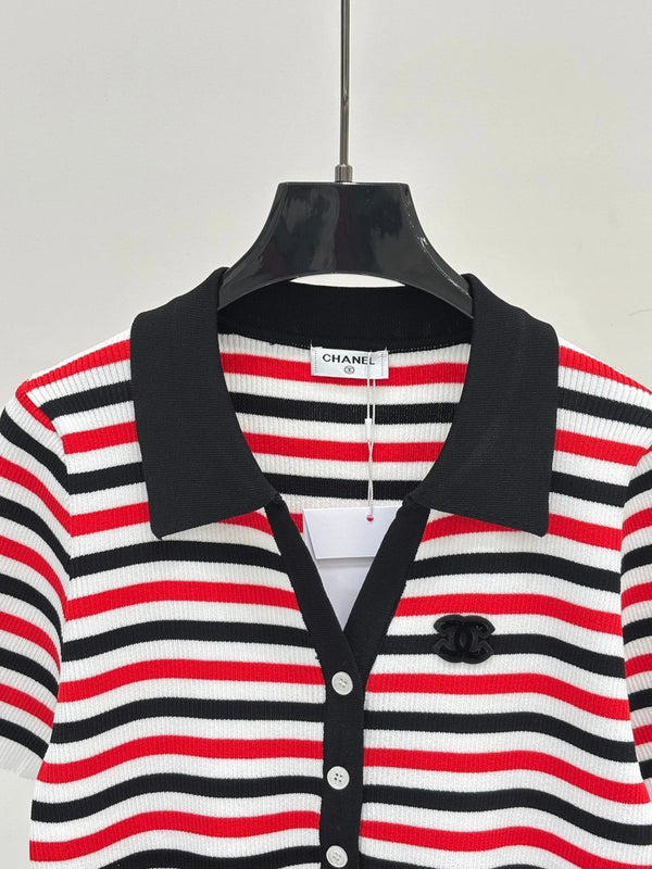 CC 2026 Striped Polo Shirt Cotton 413807