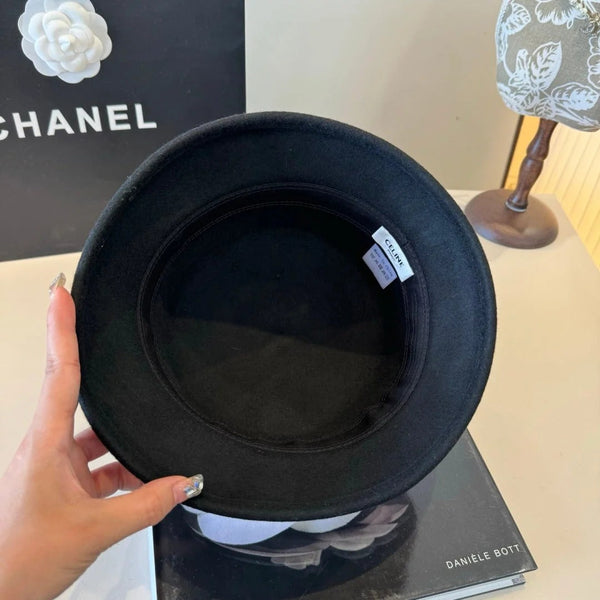 CC Bow Cashmere Bucket Hat 425553