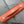 CD 2026 Crystal Embellishments Lady Bag 24cm Coral Orange Leather 355276