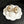 CC Double C White Pearl Gold Earrings