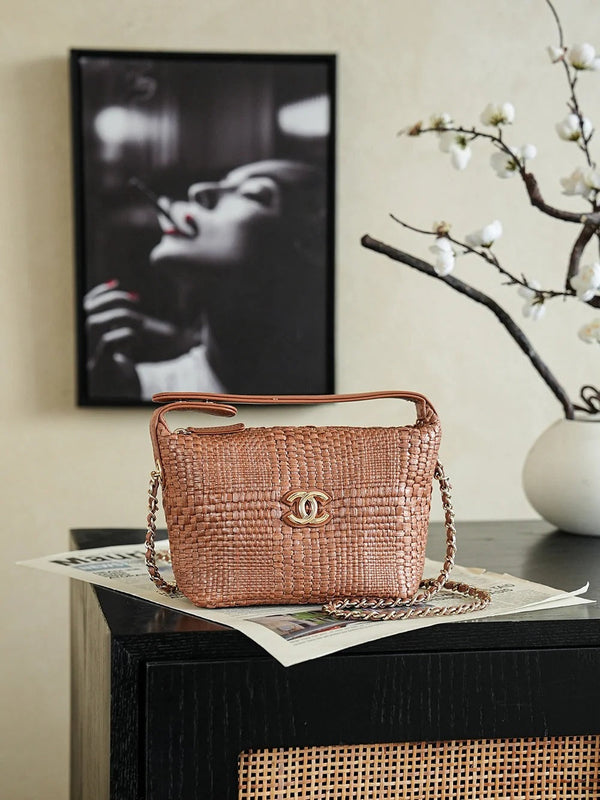 Chanel 26s Bag 21.5cm Straw Woven