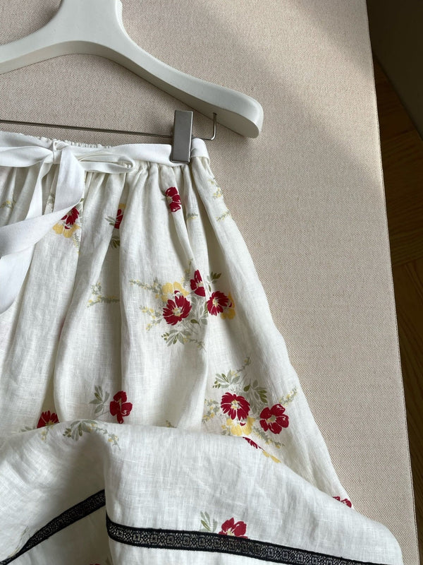 Pra 2026 Midi Skirt Linen 649571