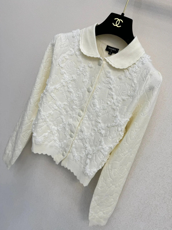 CC 2026 Cardigan Cream-white Wool 424706