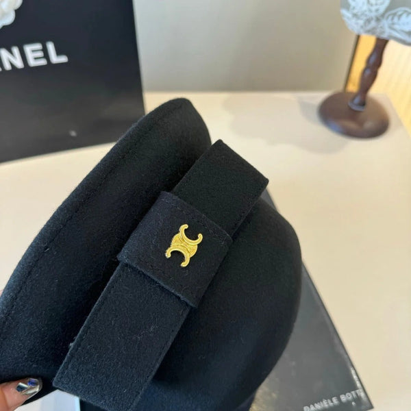CC Bow Cashmere Bucket Hat 425553