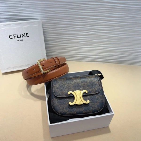 CE 2026 Arc De Triomphe Belt Bag 25mm Leather