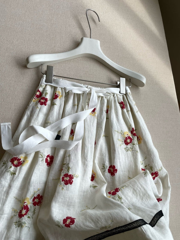 Pra 2026 Midi Skirt Linen 649571