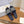 CD 26s Embroidered Sandals Navy Blue Canvas Leather 685606