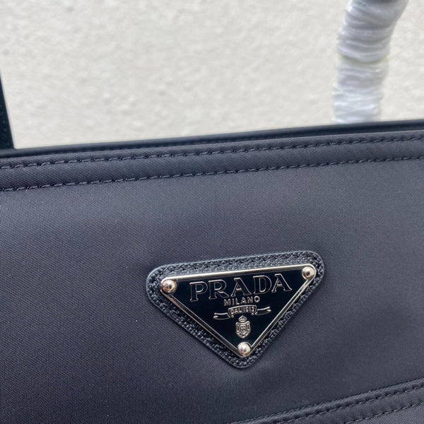 Prad 2026 Tote Bag 35cm Navy Re-Nylon