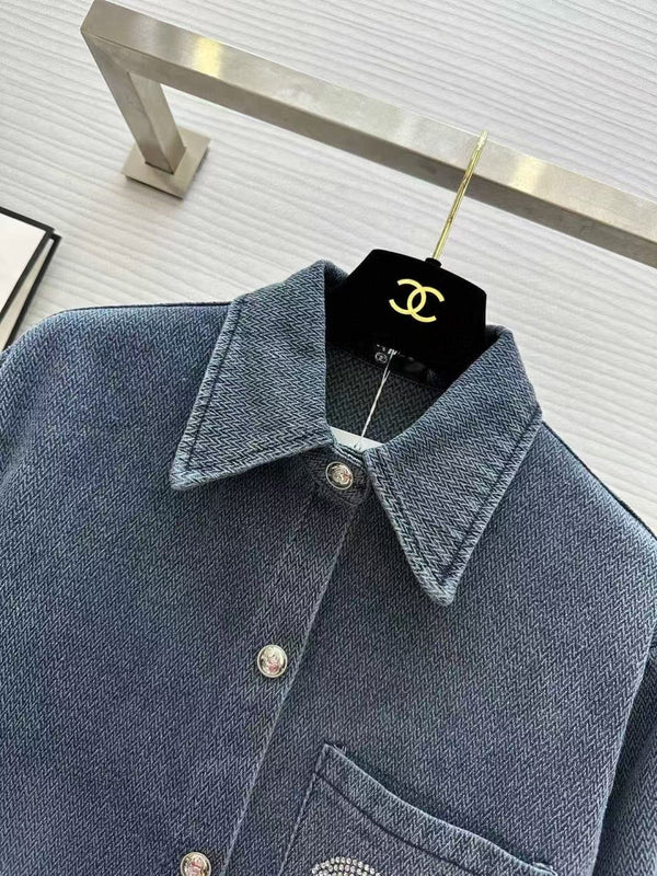 CC 2026 Denim Shirt Washed Blue Cotton