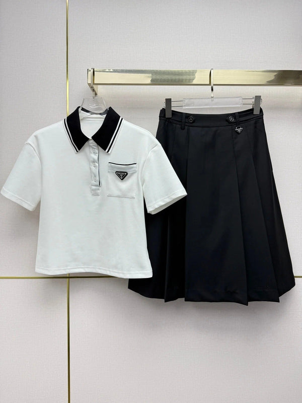 Pra 2026 Polo Shirt And Skirt Set Cotton 365048