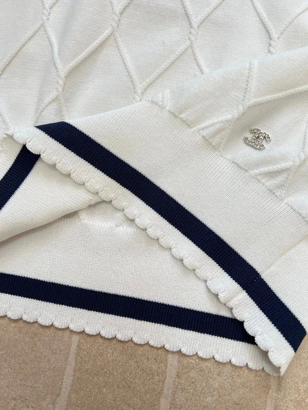 CC 2026 Knit Vest White Wool 637500