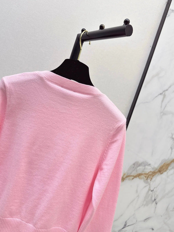Chanel 2026 Square Knit Long-sleeved Top Wool 292169