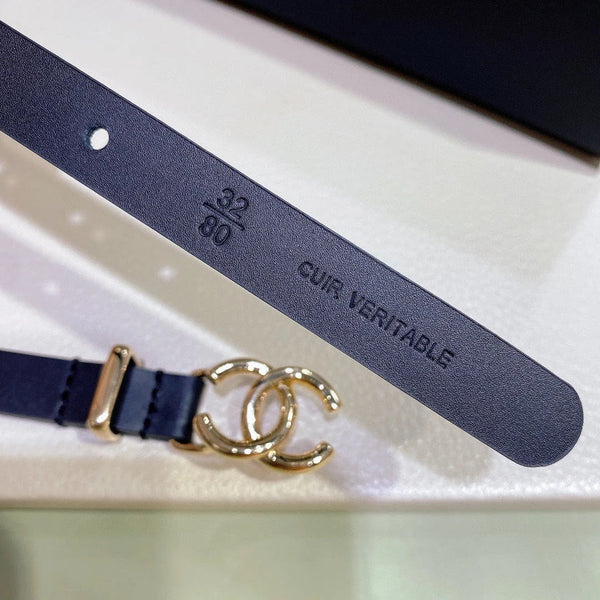 CC 2026 Double CC Leather Chain Belt