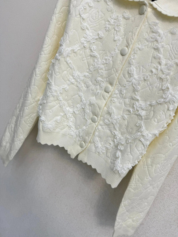 CC 2026 Cardigan Cream-white Wool 424706