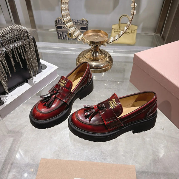 Miu 2026 Smooth Loafers Cowhide 951434