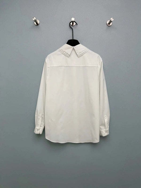 Miu 2026 Long-Sleeve Shirt Cotton 643283