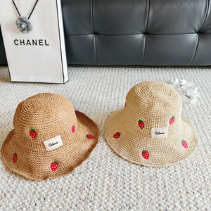 CE Woven Strawberry Bucket Hat 400938