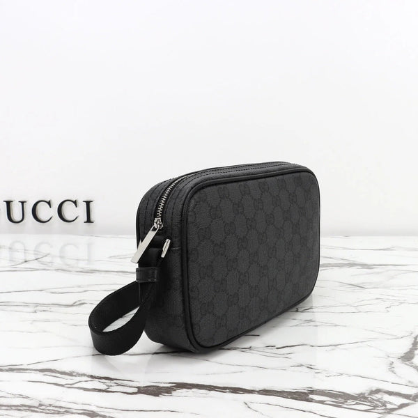 GG 2026 Essence Classic Mini Bag 22cm Black Canvas Leather