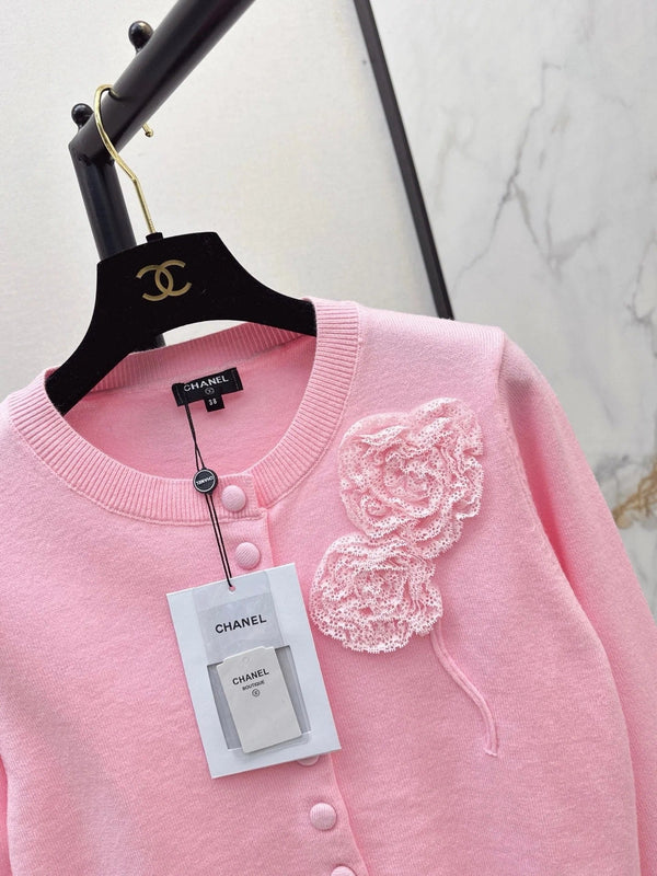 Chanel 2026 Square Knit Long-sleeved Top Wool 292169