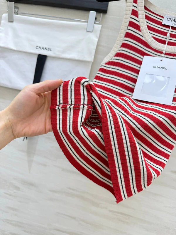 CC 2026 Knit Vest Stripes Wool 402251
