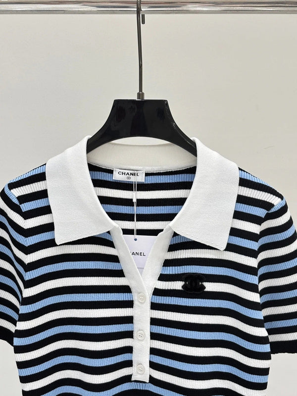 CC 2026 Striped Polo Shirt Cotton 413807