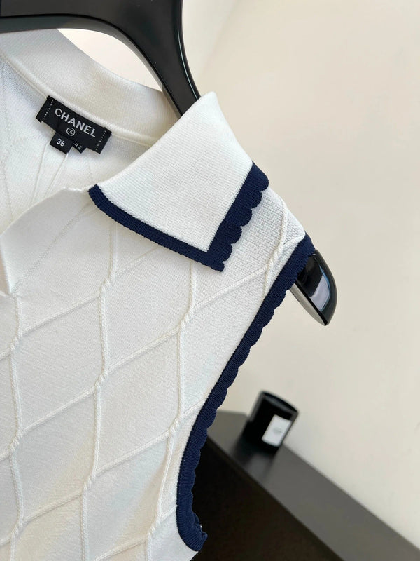 CC 2026 Knit Vest White Wool 637500