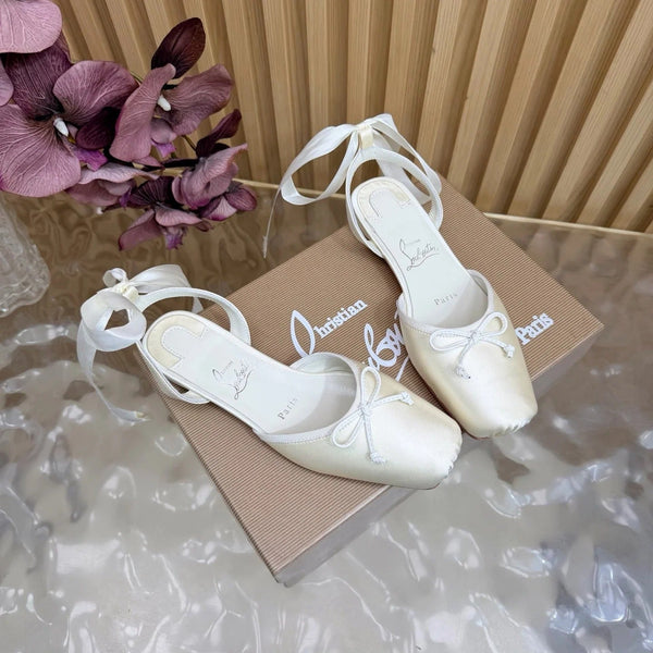 CL 2026 Sweetie Jane Strass Ballerina Flat Silk Leather 853090