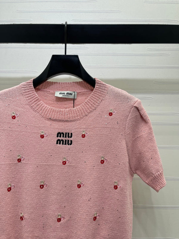 Miu 2026 Shirt Pink Wool 643220