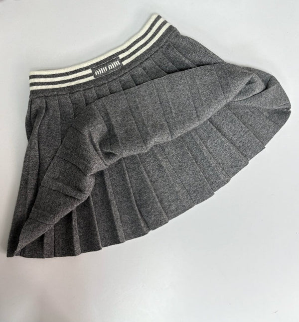 MIUMIU TOP AND SKIRT SET STYLE 373