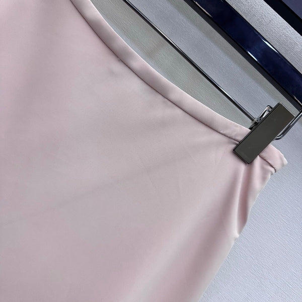 Miu 2026 Midi Skirt Pink Cotton 648501