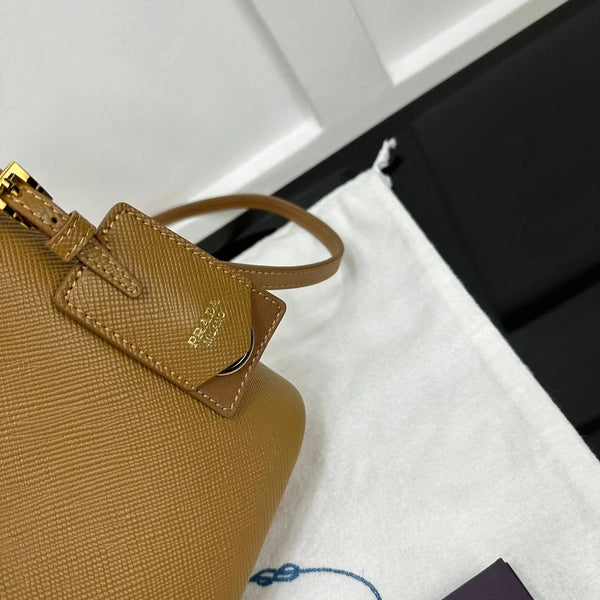Prad 2026 Panier Saffiano Bucket Bag Calfskin