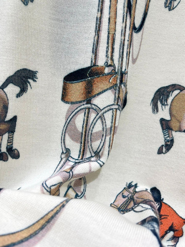 HM 2026 Blend Short-Sleeve Printed Shirt White Mix Colors Wool 653835